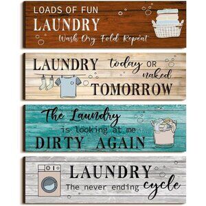 Laundry Room Decor Laundry Room Wooden Sign Funny Sign Wall Plaque Rustic